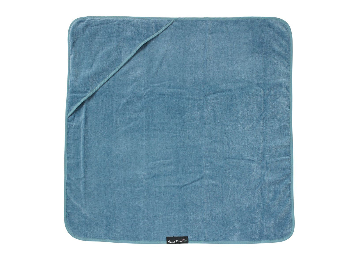 Mum 2 Mum Hooded Towel - Denim Blue