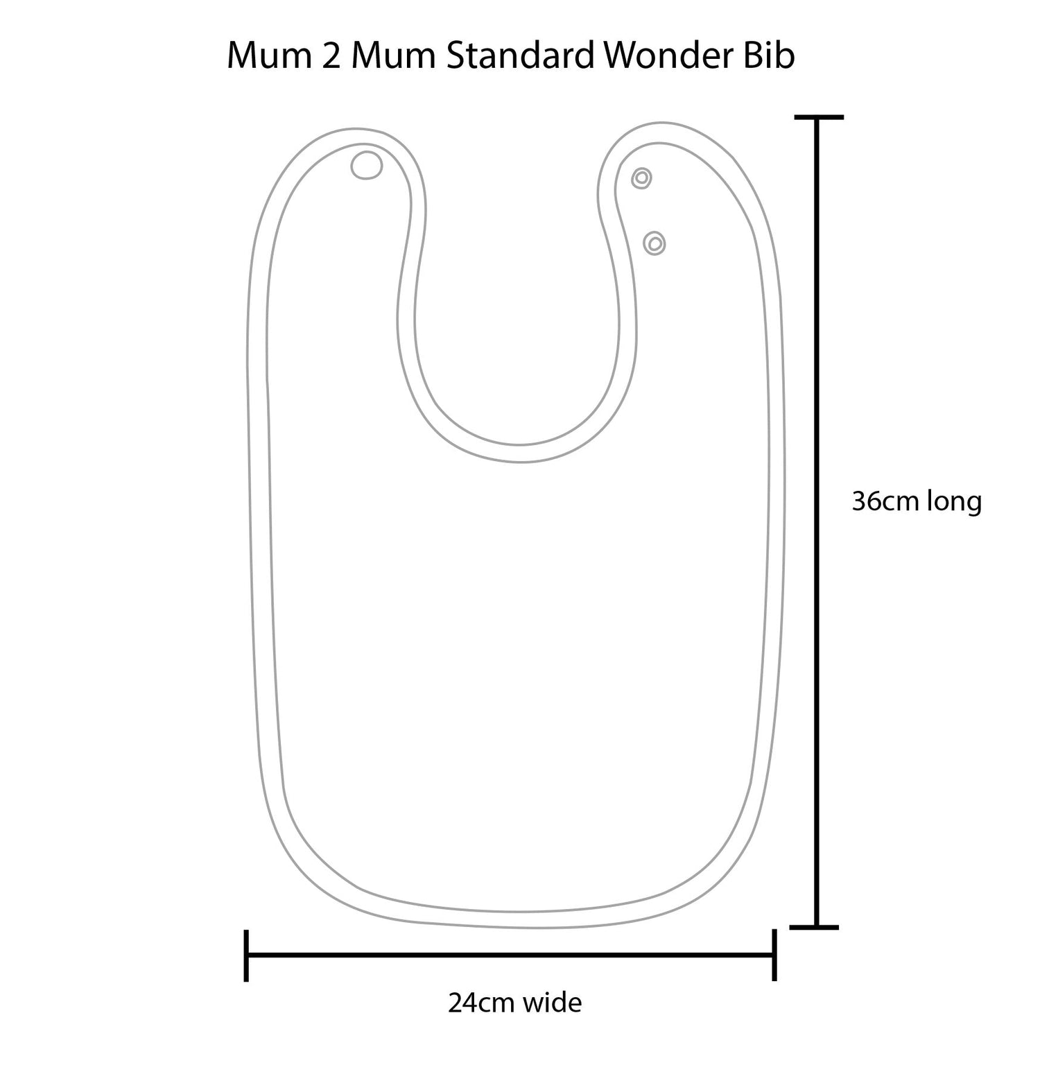 Mum 2 Mum Standard Wonder Bib - Sage Green