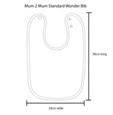Mum 2 Mum Standard Wonder Bib - Sage Green
