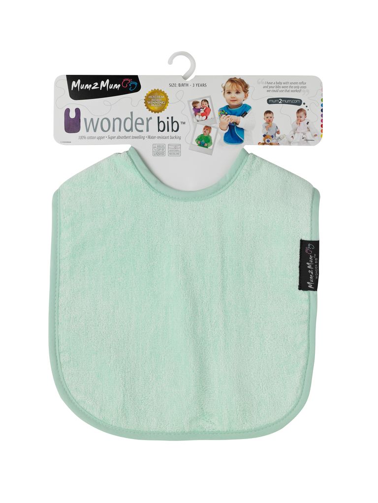 Mum 2 Mum Standard Wonder Bib - Mint Green