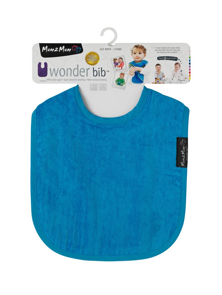 Mum 2 Mum Standard Wonder Bib - Teal Blue