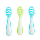 Munchkin Gentle Dip Multistage First Spoons Blue Green 3Pk