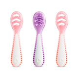 Munchkin Gentle Dip Multistage First Spoons Pink Purple 3Pk