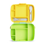 Munchkin Lunch Bento Box With Utensils Green