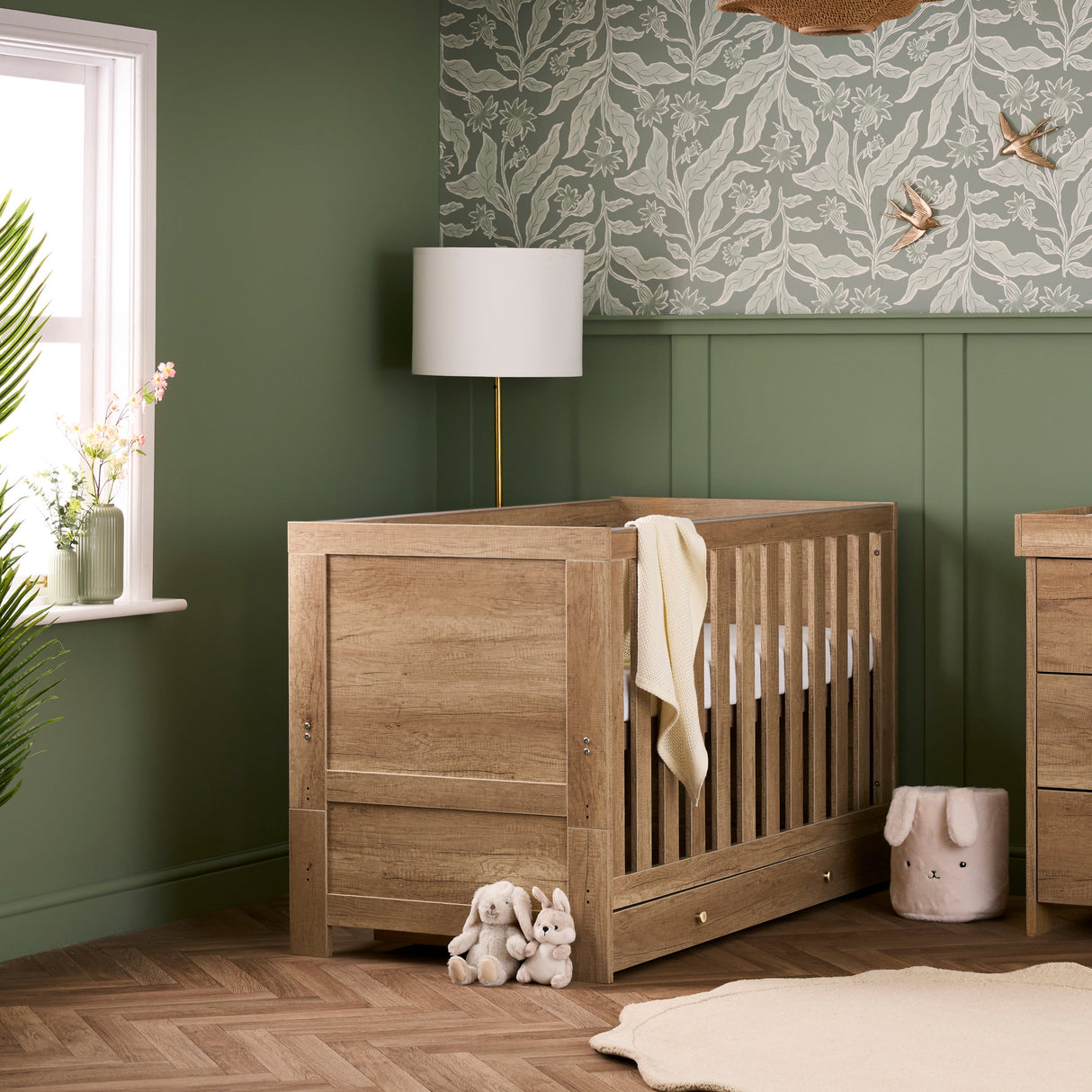 Obaby Nika 140 x 70cm Under Drawer - Oak