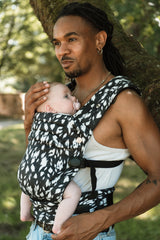 Nomad Air Monochrome Print Baby Carrier - Orca