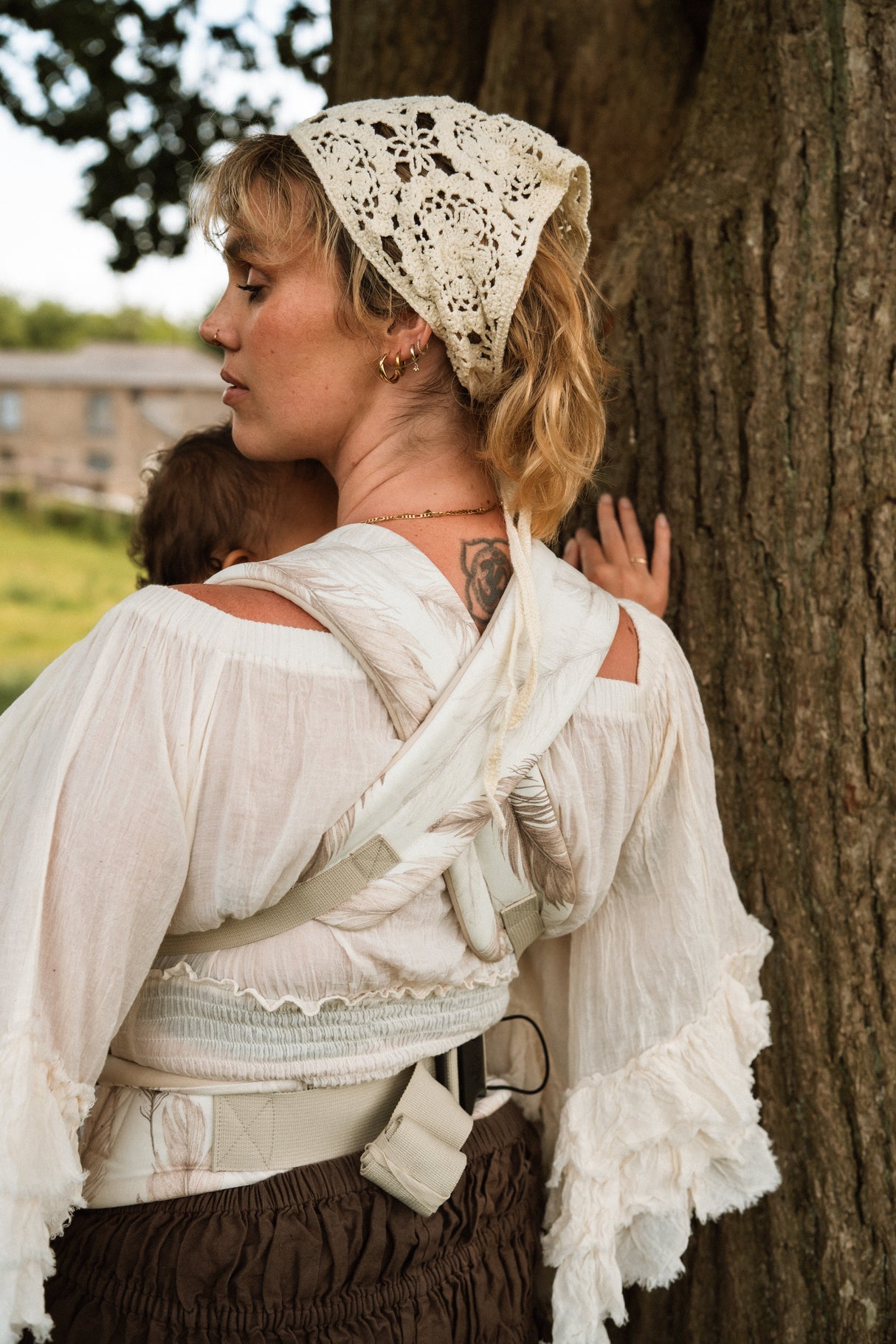 Nomad Pure Organic Baby Carrier - Feather Haze