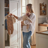CuddleCo Burford Dresser Wardrobe - White & Oak