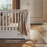 CuddleCo Beaumont 3 Piece Nursery Furniture Set - White