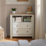 CuddleCo Burford Dresser Changer - White & Oak