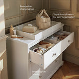 CuddleCo Beaumont 3 Piece Nursery Furniture Set - White