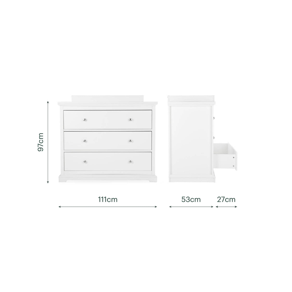 CuddleCo Beaumont Dresser Changer - White