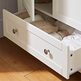 CuddleCo Burford Dresser Wardrobe - White & Oak