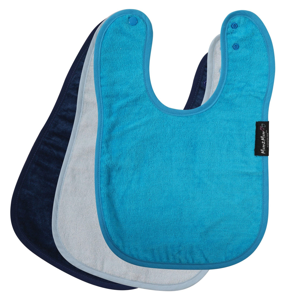 Mum 2 Mum Standard Wonder Bib - Baby Blue