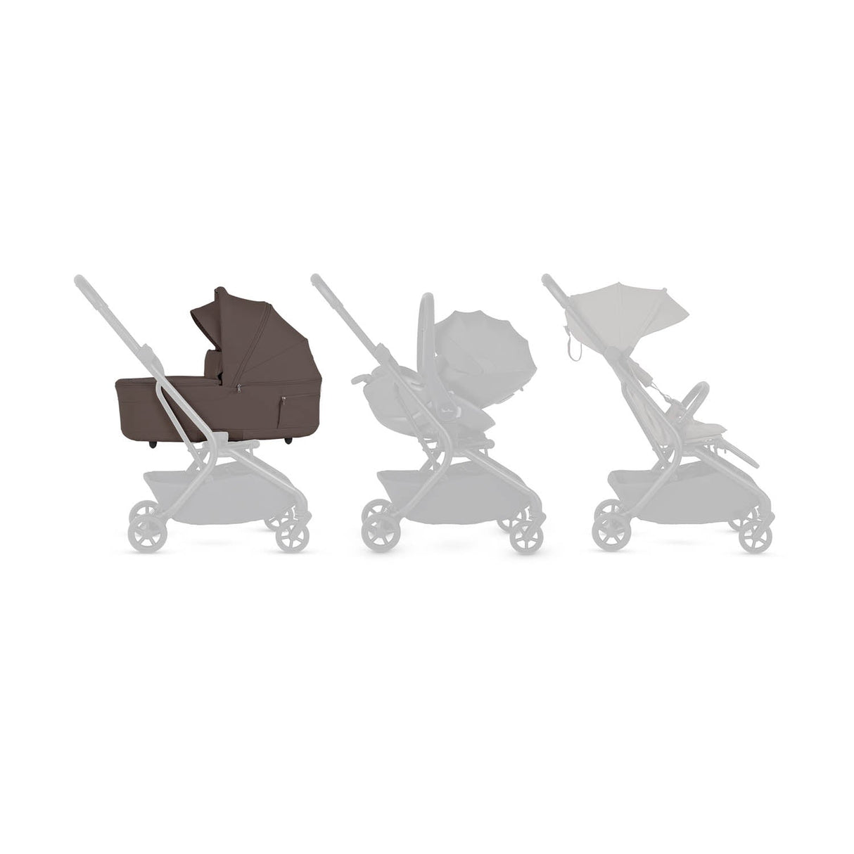 Silver Cross Nia Folding Carrycot - Chocolate
