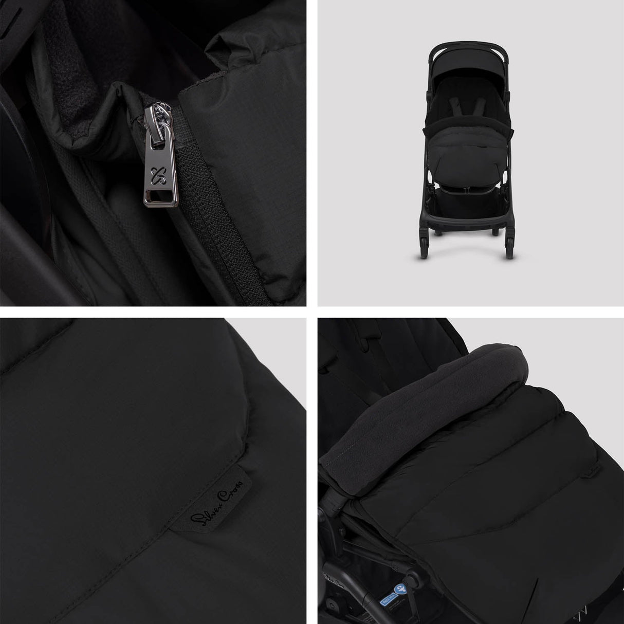 Silver Cross Nia Footmuff - Onyx