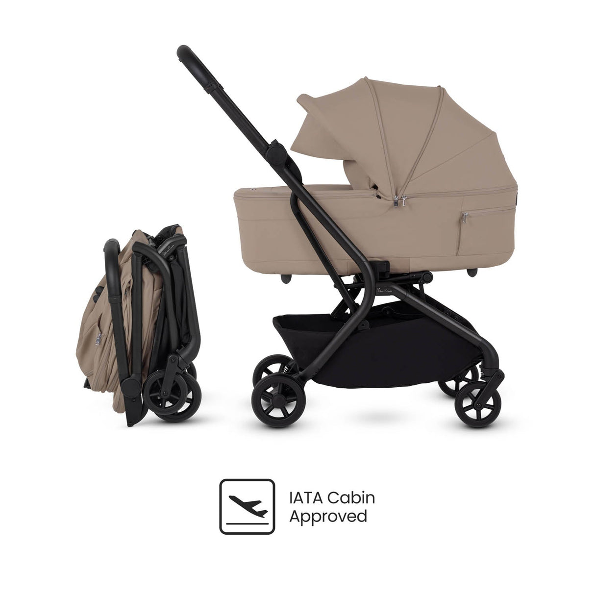 Silver Cross Nia Stroller & Carrycot - Champagne