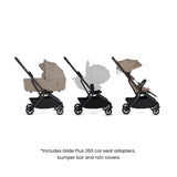 Silver Cross Nia Stroller & Carrycot - Champagne