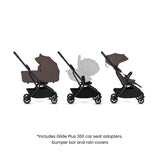 Silver Cross Nia Stroller & Carrycot - Chocolate