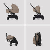 Silver Cross Nia Glide Plus Travel System & Accessories - Champagne
