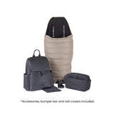 Silver Cross Nia Glide Plus Travel System & Accessories - Champagne