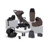 Silver Cross Nia Glide Plus Travel System & Accessories - Chocolate