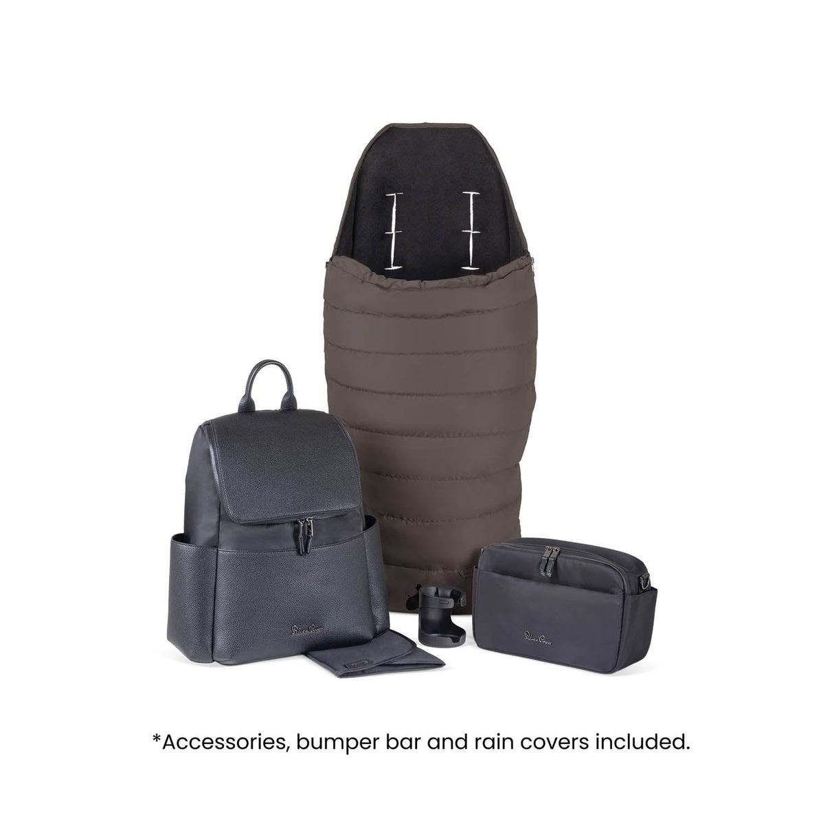 Silver Cross Nia Glide Plus Travel System & Accessories - Chocolate