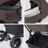 Silver Cross Nia Glide Plus Travel System & Accessories - Chocolate