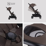 Silver Cross Nia Glide Plus Travel System & Accessories - Chocolate