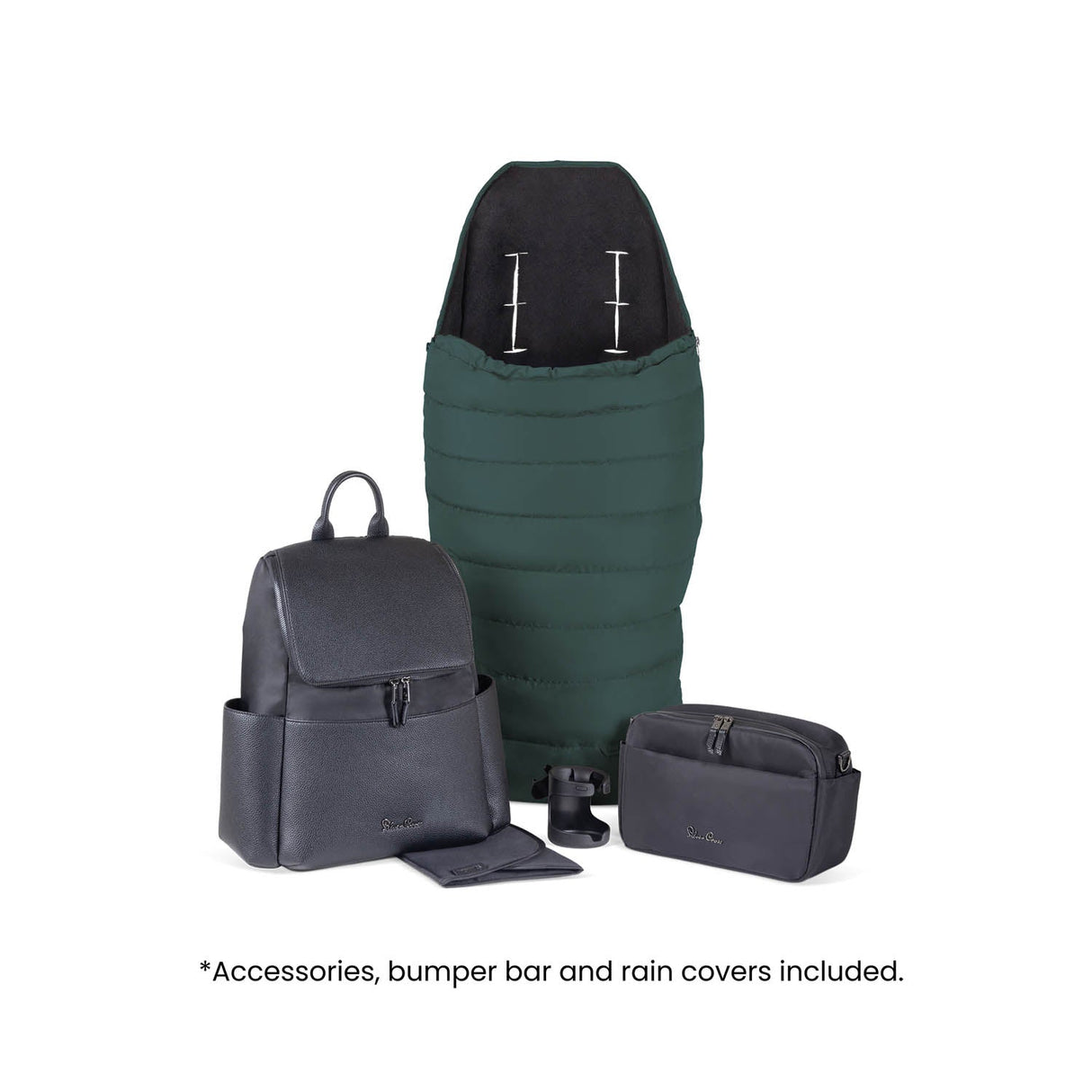 Silver Cross Nia Glide Plus Travel System & Accessories - Conifer