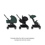 Silver Cross Nia Glide Plus Travel System & Accessories - Conifer