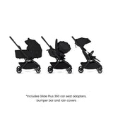 Silver Cross Nia Glide Plus Travel System & Accessories - Onyx
