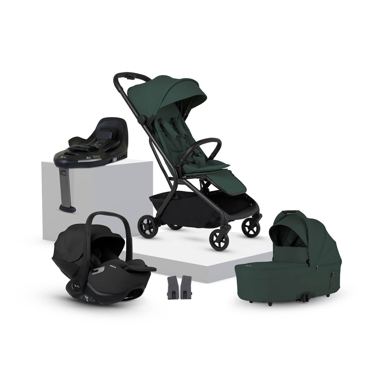 Silver Cross Nia Glide Plus Travel System - Conifer