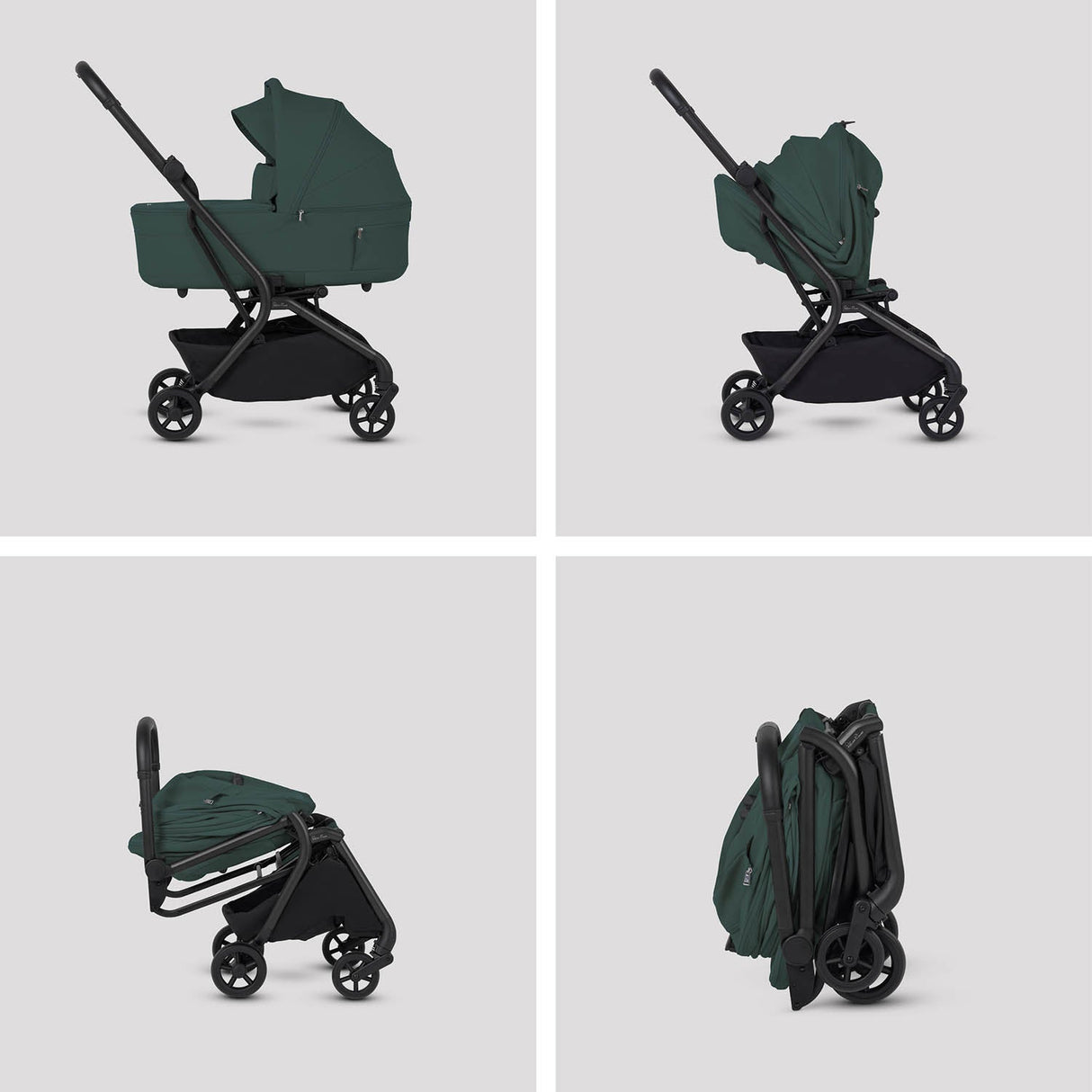 Silver Cross Nia Glide Plus Travel System - Conifer