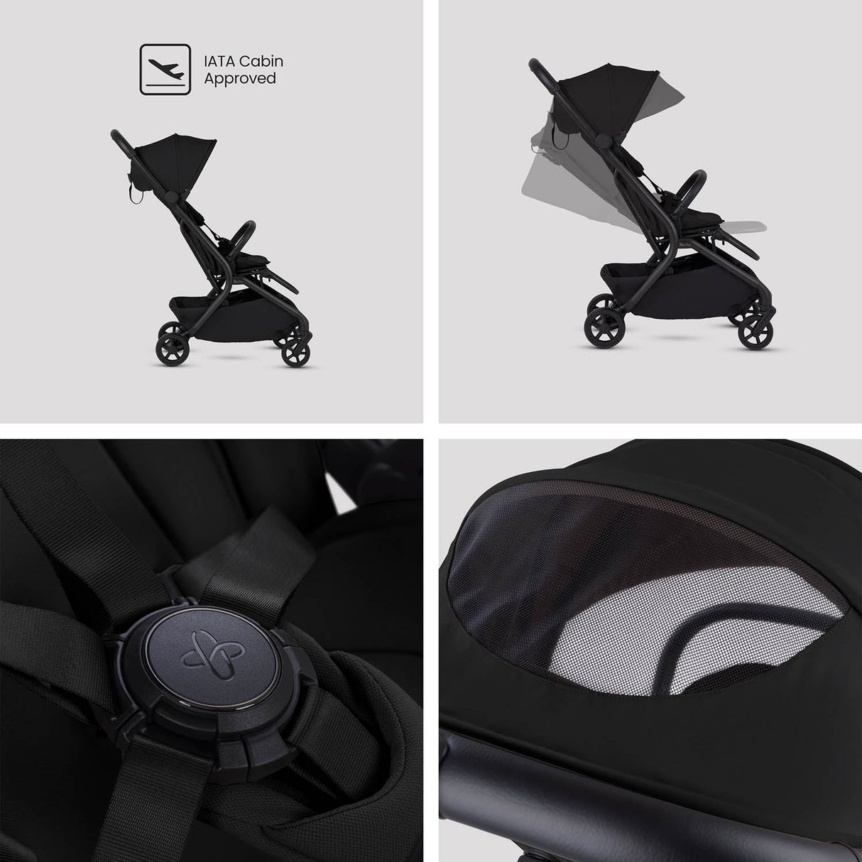 Silver Cross Nia Glide Plus Travel System - Onyx