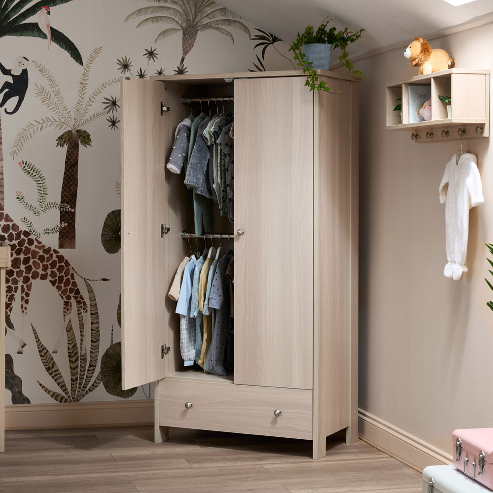 Obaby Nika Double Wardrobe - Aspen