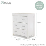 Obaby Nika 2 Piece Room Set - White Wash
