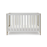 Obaby Nika Mini Cot Bed - Grey Wash & White