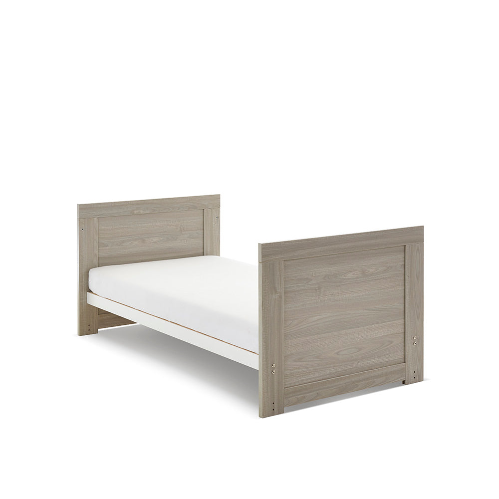 Obaby Nika Mini Cot Bed - Grey Wash & White