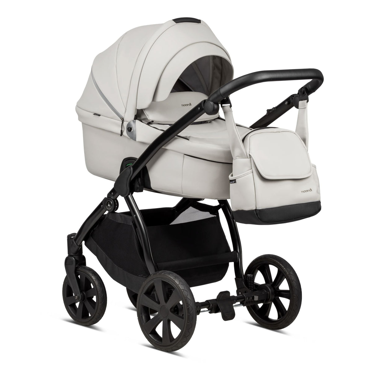 Noordi Fjordi V1 Leather 3in1 with Joie i-Snug 2 Car Seat, Cloud