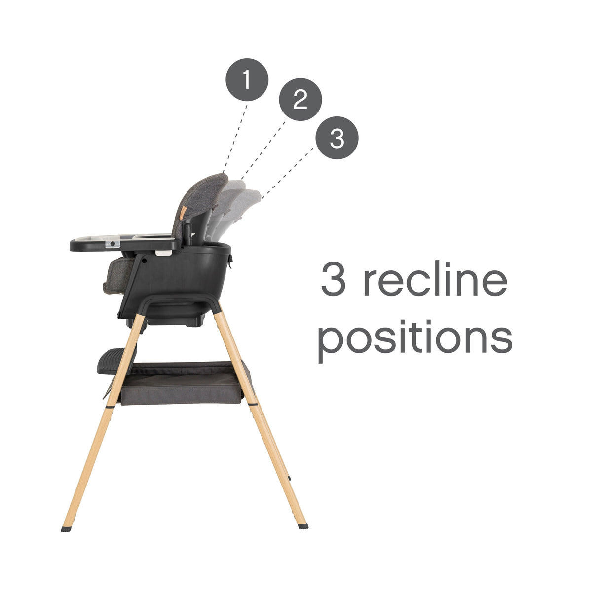 Tutti Bambini Nova Evolutionary Highchair - Grey & Oak