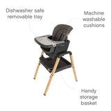 Tutti Bambini Nova Evolutionary Highchair - Grey & Oak