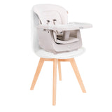 Tutti Bambini Nova Evolutionary Highchair - Scandinavian Walnut & Ecru