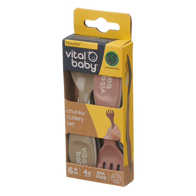 Vital Baby Nourish Chunky Cutlery 4Pk