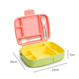 Munchkin Lunch Bento Box With Utensils Pink