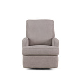 Obaby Madison Glider Recliner Chair – Chenille Mushroom