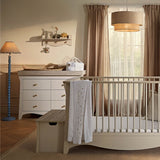 CuddleCo Clara Luxe 2 Piece Nursery Furniture Set (Cot Bed & Dresser) - Cashmere & Ash