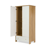 Obaby Nika Wardrobe - Oak & White