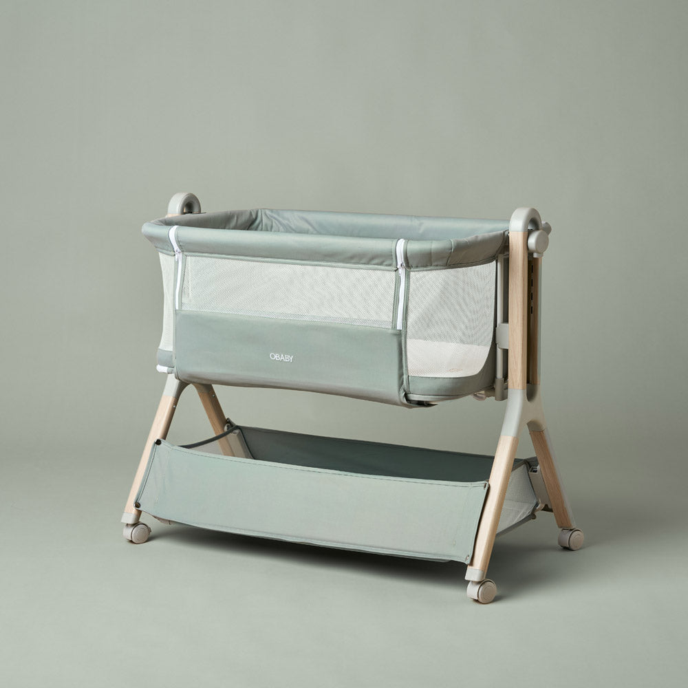 Obaby Cloud Bedside Crib - Sage