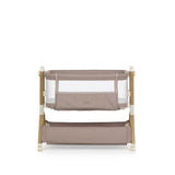 Obaby Cloud Bedside Crib - Nutmeg